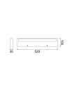CONIL * APLIQUE LED 40W CCT DIM BLANCO